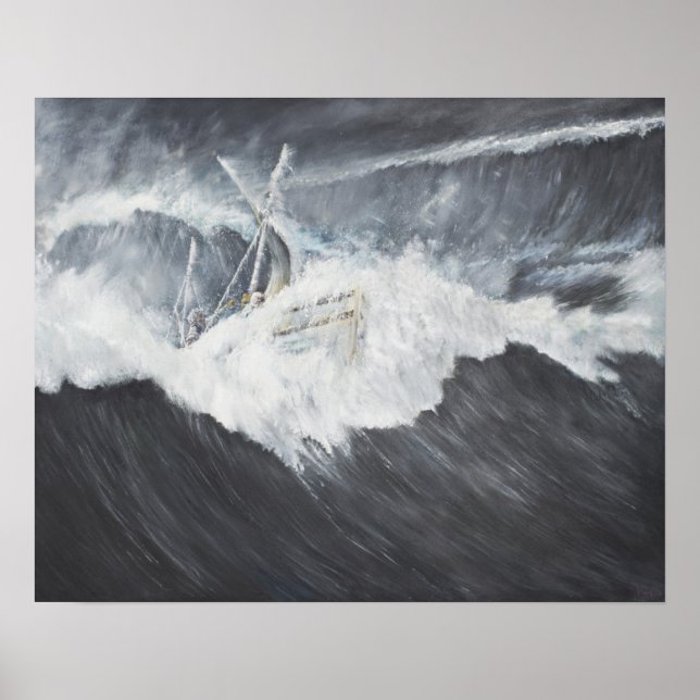 Gigantisk våg poster (Framsidan)