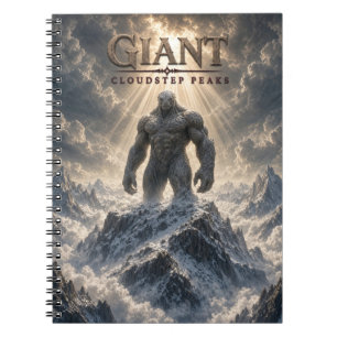Gigantiska Cloudstep-toppar Mörk Cinema Anteckningsbok
