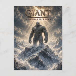 Gigantiska Cloudstep-toppar Mörk Cinema Vykort