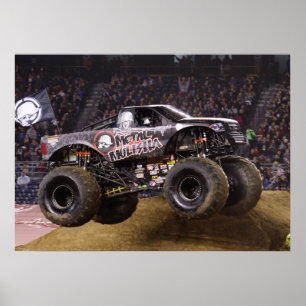 Gigantiskt lastbiltryck för metall poster
