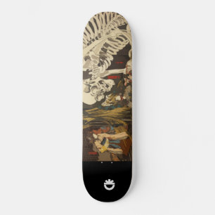 gigantiskt skelett mini skateboard bräda 18,5 cm