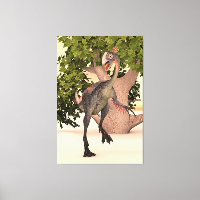 Gigantoraptor Forest Guardian Canvastryck (Framsida)