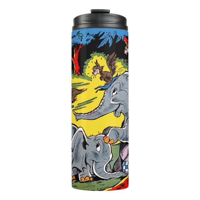 Giggle Animal Elephant Vintage Tecknads (Framsida)