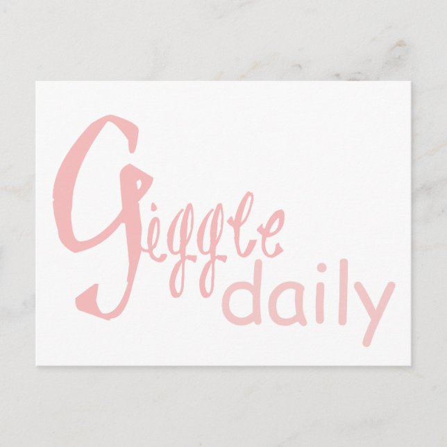 Giggle Daily Postcard Vykort (Framsida)