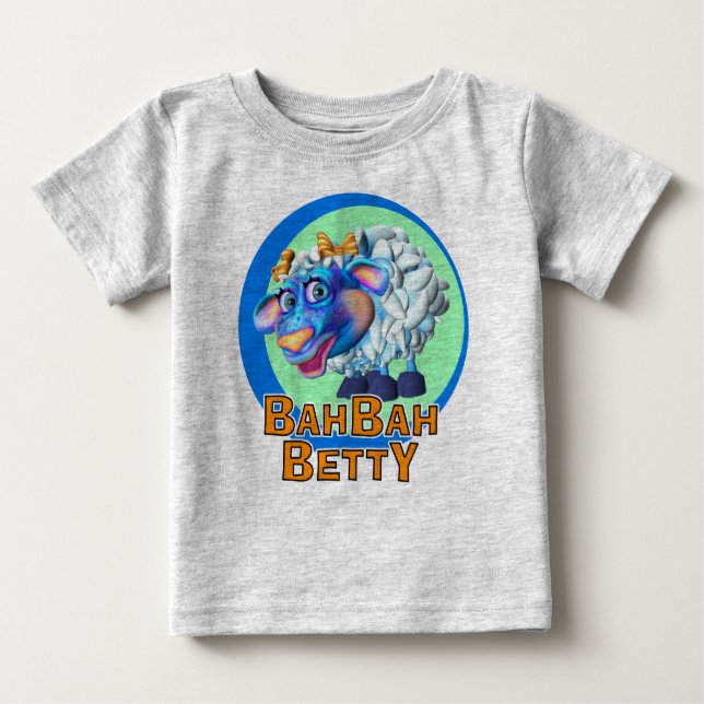 GiggleBellies Bah Bah Betty fåren T Shirt (Framsida)
