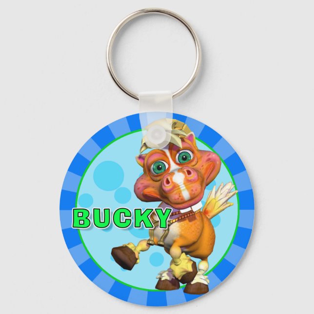 "GiggleBellies" Bucky the Horse Keychain" Nyckelring (Framsida)