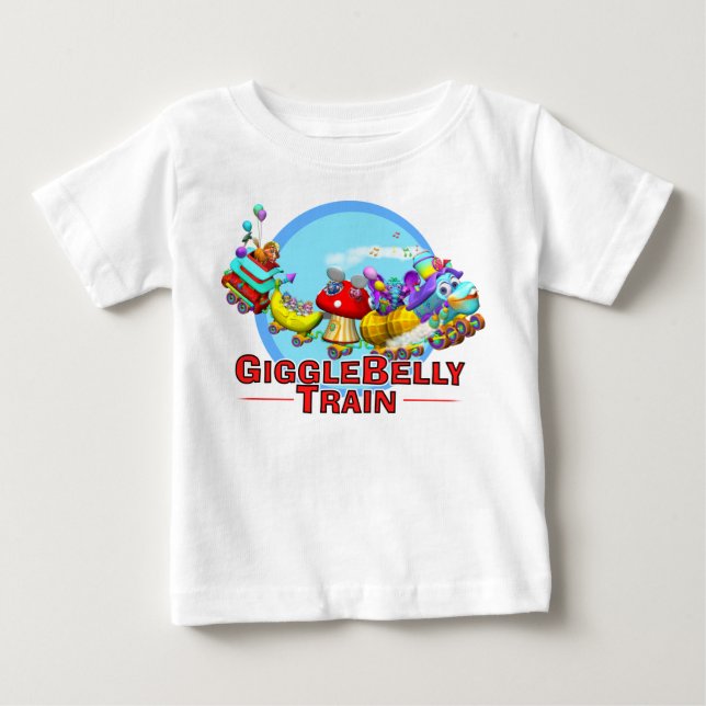 GiggleBellies det GiggleBellie tåg T Shirt (Framsida)