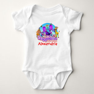 "GiggleBellies" + Ditt barns Namn T Shirt