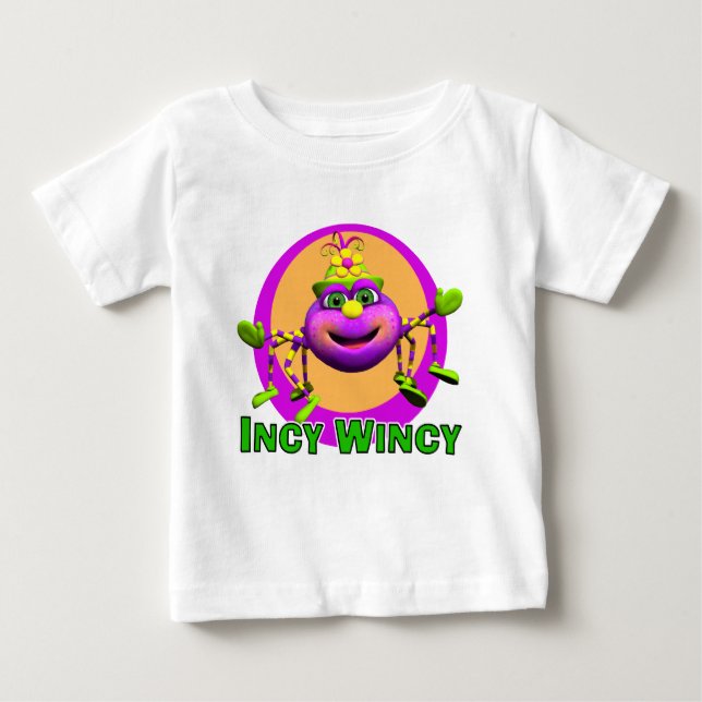 GiggleBellies Incy WIncy Spider T-shirt (Framsida)