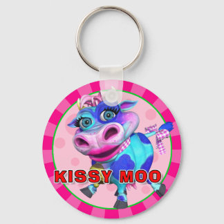 ’GiggleBellies’ Kissy Moo the Cow Keychain Nyckelring