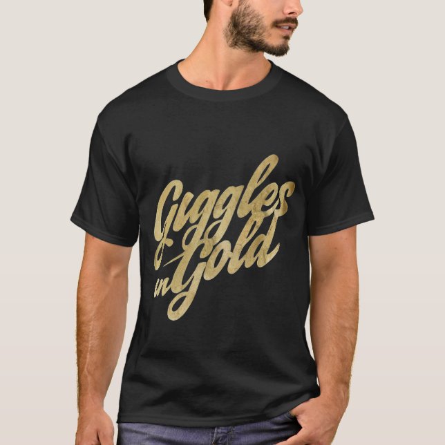 Giggles i Guld T Shirt (Framsida)