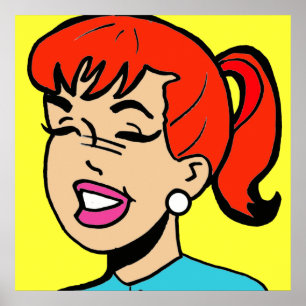 Giggles Tecknad Strip Poster