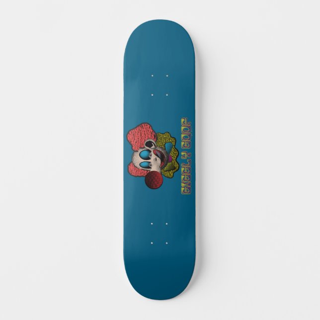 Giggly Goof The Clown Mini Skateboard Bräda 18,5 Cm (Framsida)