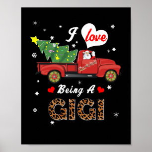 Gigi Älskare I Kärlek är en giggig Julgran Poster