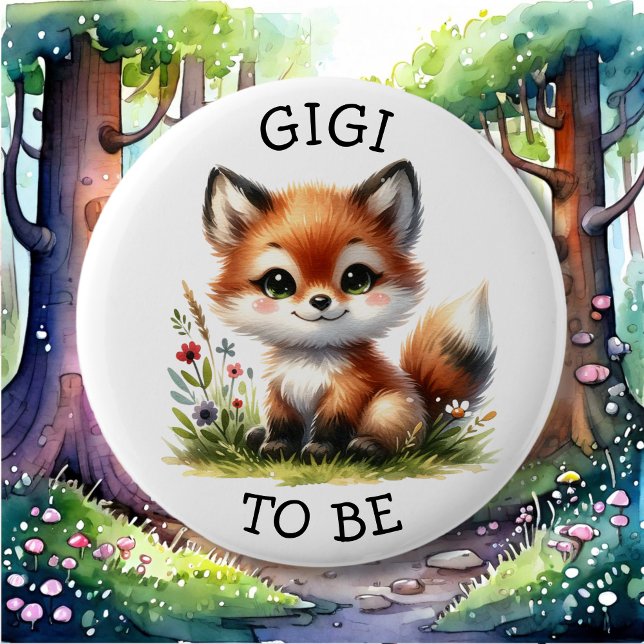 Gigi att bli | Knapp för Woodland Thworthy Baby Sh (Skapare uppladdad)