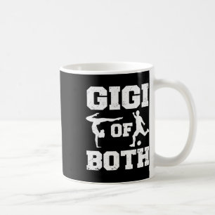 Gigi av både gymnastik fotboll rolig gymnast sport kaffemugg