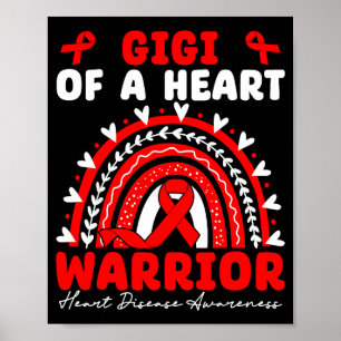 Gigi Av En Hjälte Warrior Hjärtsjukdom Boho Regnbå Poster
