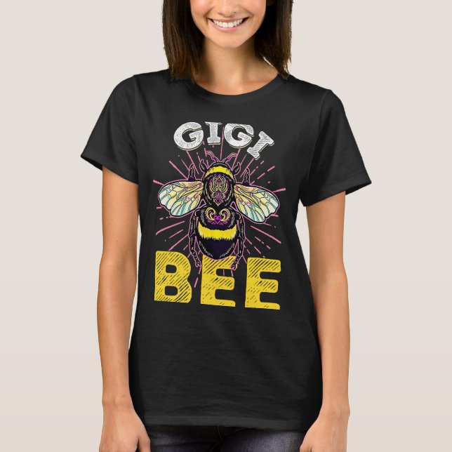 Gigi Bee-familjen som matchar biets gigantiska gig T Shirt (Framsida)