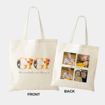 Gigi Blommigt Personlig Photos Shopping Tote Bag
