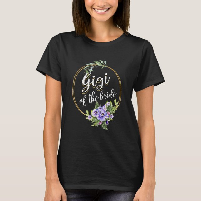 Gigi Brud Bröllop Bröllopsfest Gigi Matchning T Shirt (Framsida)