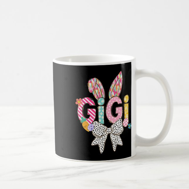Gigi Bunny Öron Colorful Påsk Blommigt Theme Kaffemugg (Höger)