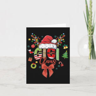 Gigi Claus Coquette-julmatchningsfamiljen Julafton Kort