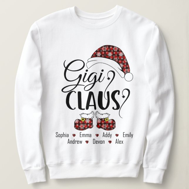 Gigi Claus Gift till jul T Shirt (Design framsida)