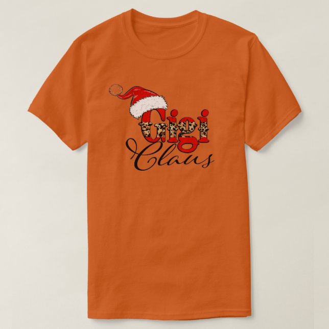 Gigi Claus God jul Funny Mamma Älskare Santa H T Shirt (Design framsida)