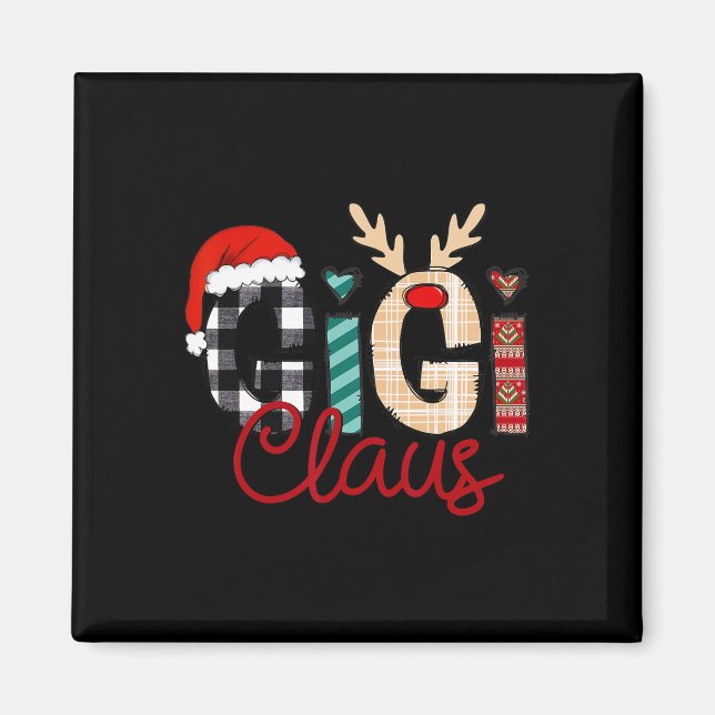 Gigi Claus Reindeer jul Magnet (Framsidan)
