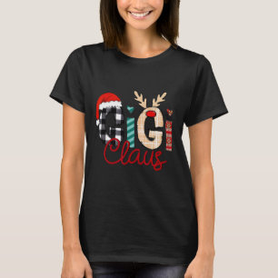 Gigi Claus Reindeer jul T Shirt