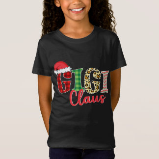 Gigi Claus Santa Hat Funny Julafton Pajama Clothin T Shirt