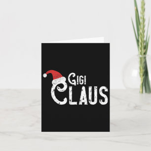 Gigi Claus - Traditionell Santa Matchande Familj J Kort