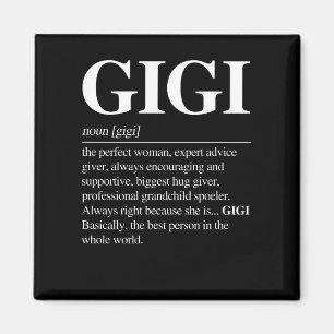 Gigi Definition Grandma Mor Day Gifts Women Magnet