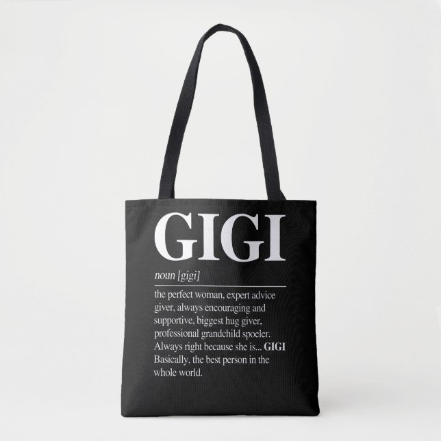 Gigi Definition Grandma Mor Day Gifts Women Tygkasse (Framsida)