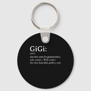 Gigi Definition T Women Gigi Gift Grandma Birthday Nyckelring