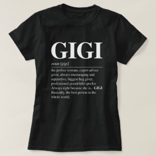 Gigi Definition TShirt Women Gigi Gift Grandma T Shirt