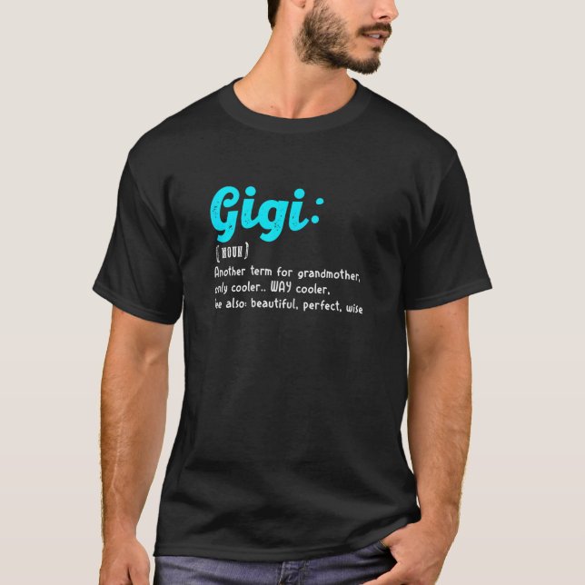 Gigi Definition Women s Gigi Grandma Birthday Moth T Shirt (Framsida)