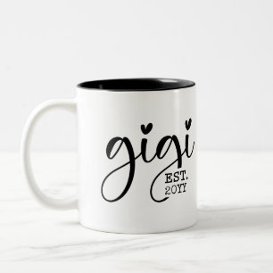 Gigi Eabled   Grandma Gift Två-Tonad Mugg