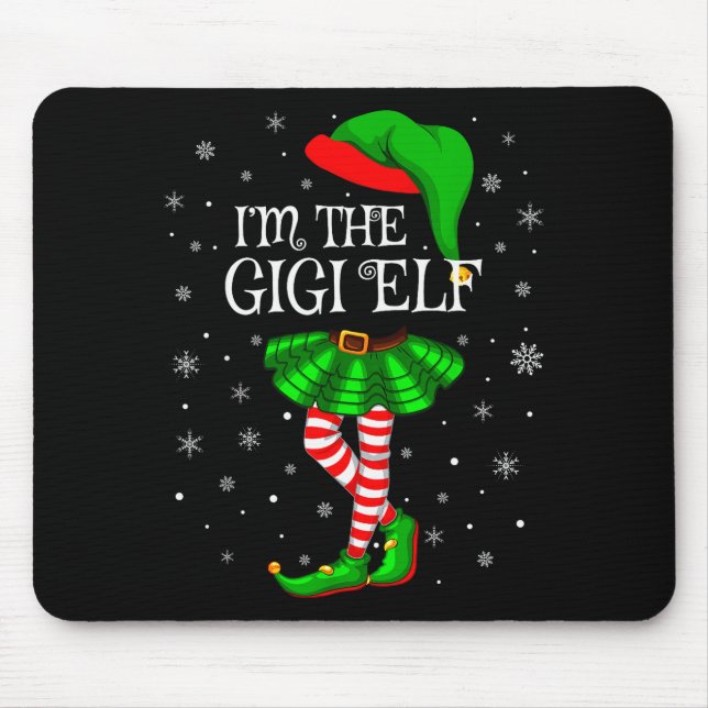 Gigi Elf Christmas Matching Family Women Girls Elf Musmatta (Framsidan)