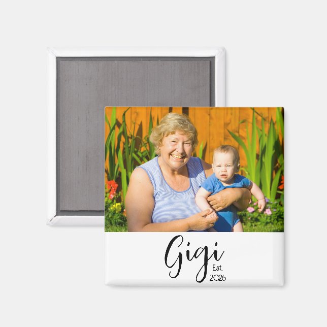 Gigi Etablerad Foto Gåva Magnet (Front/Back)