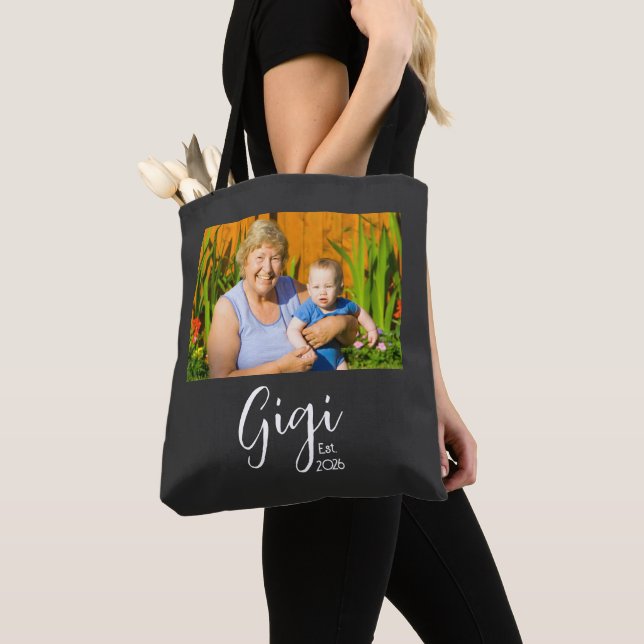 Gigi Etablerad Foto Tygkasse (Närbild)