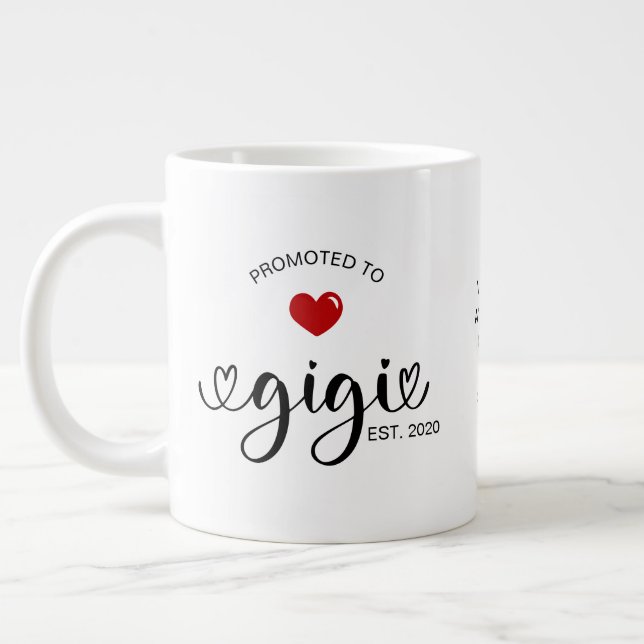 Gigi Etablerade Ny Mormorsgåva Jumbo Mugg (Vänster)