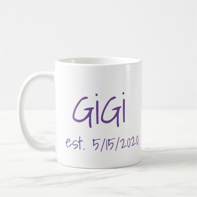 Gigi-etableringsdatum Kaffemugg (Vänster)
