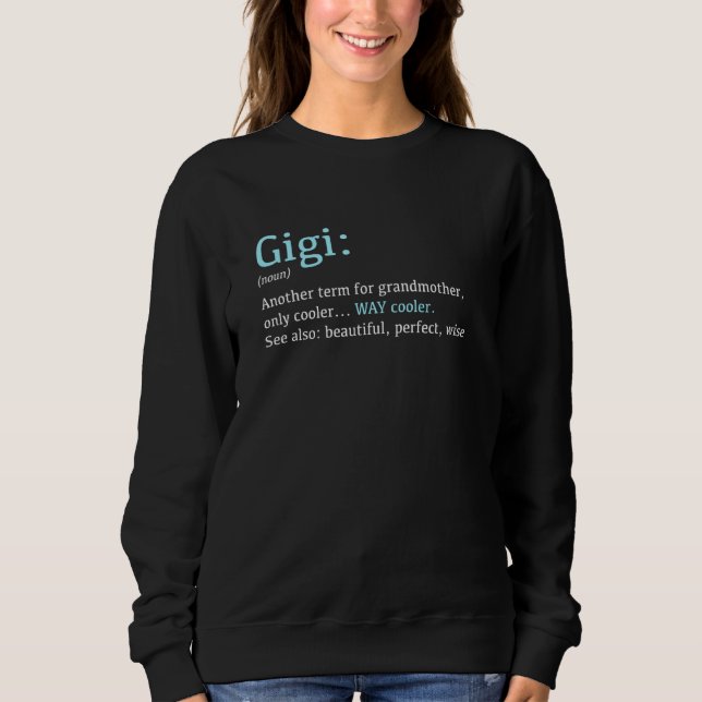 Gigi Funny Definition Noun annan term T Shirt (Framsida)