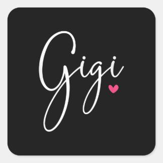 Gigi Gift Women Grandma jul Gifts Barnbarn Fyrkantigt Klistermärke
