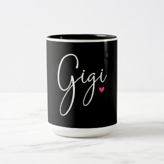 Gigi Gift Women Grandma jul Gifts Barnbarn Två-Tonad Mugg