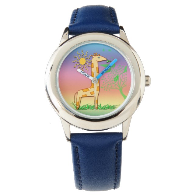 Gigi Giraffe Cute Barn Watch Armbandsur (Framsida)