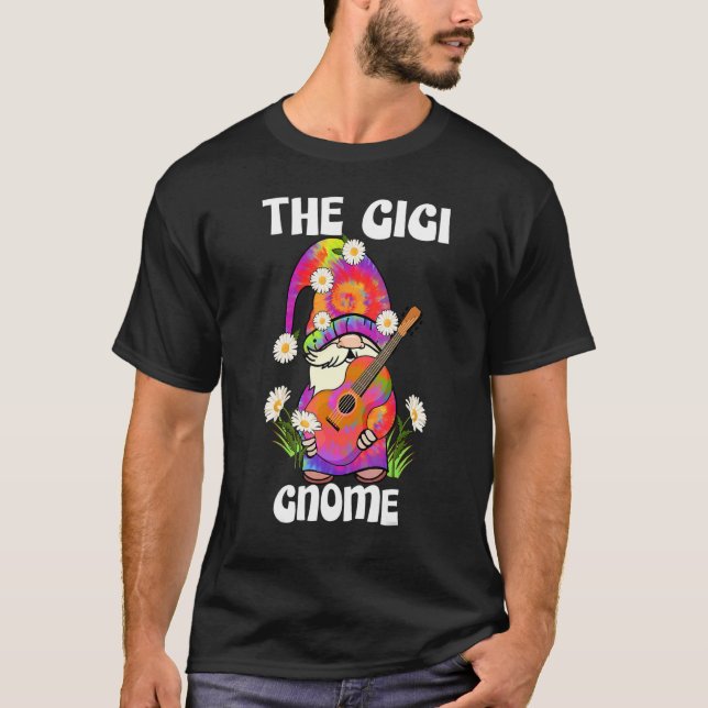 Gigi Gnom Glad Jul Tie Dye Pyjamas T Shirt (Framsida)