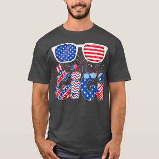 Gigi Grandma 4:e juli Tees Lycklig Independence D T Shirt