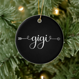 Gigi Grandma Gifts Mormor som skall vara gåvor Julgransprydnad Keramik
